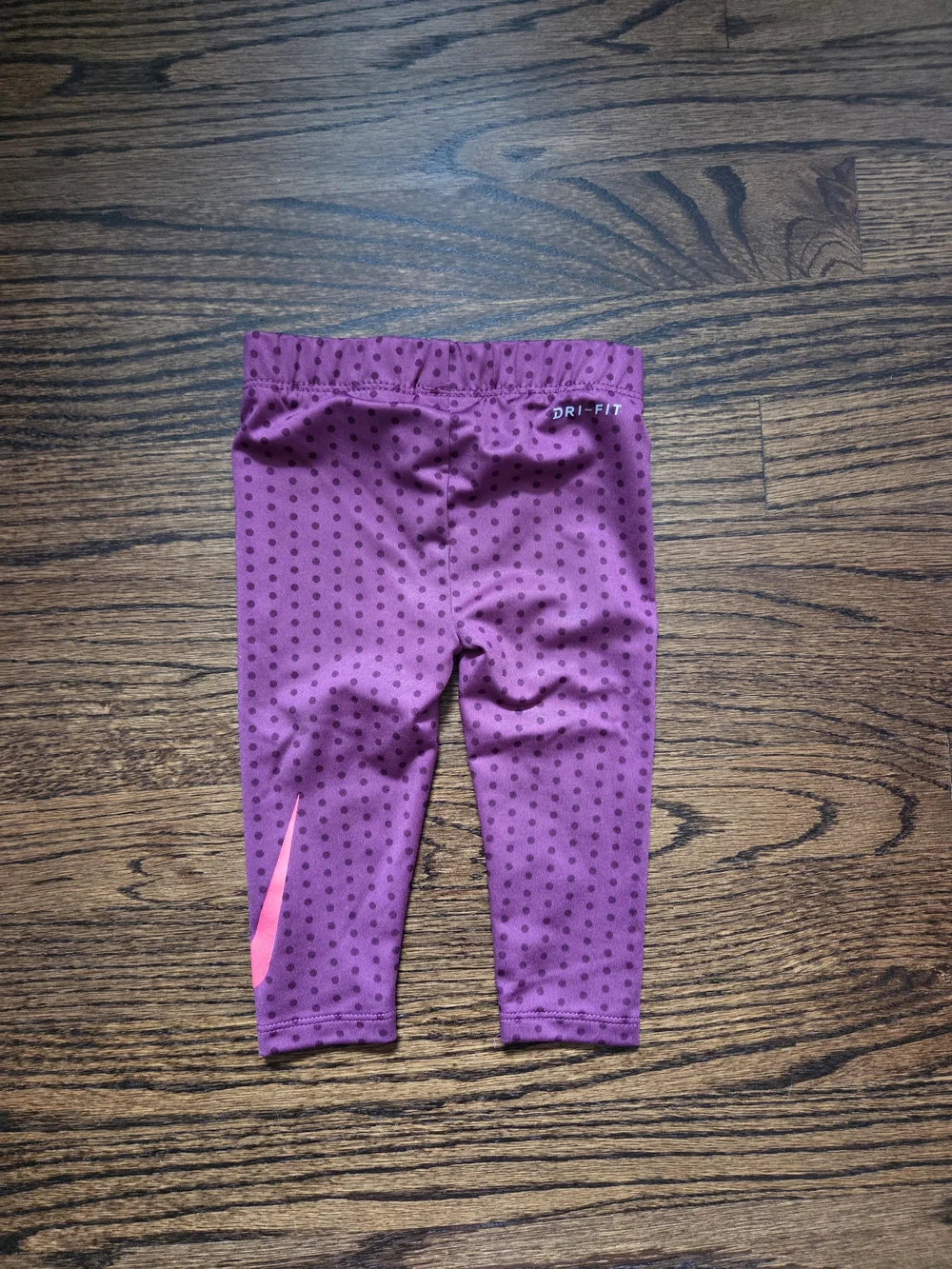 Kids Nike Pink Dri-FIT Top & Purple Leggings Set - Picture 4 of 4